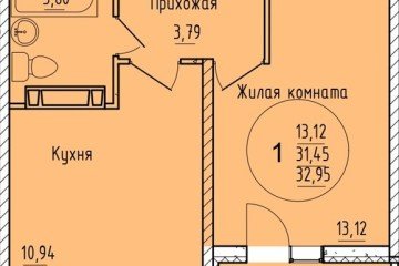Фото №1: 1-комнатная квартира 32 м², 5/16 эт. - Краснодар, мкр. Карасунский внутригородской округ,