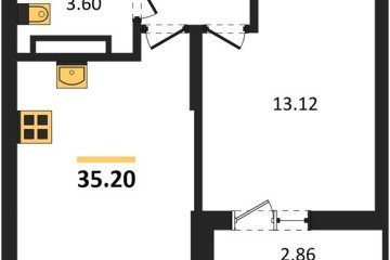 Фото №1: 1-комнатная квартира 35 м², 4/16 эт. - Краснодар, мкр. Карасунский внутригородской округ,