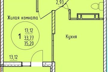 Фото №1: 1-комнатная квартира 35 м², 9/16 эт. - Краснодар, мкр. Карасунский внутригородской округ,