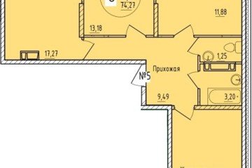 Фото №1: 3-комнатная квартира 74 м², 12/19 эт. - Краснодар, мкр. Карасунский внутригородской округ,