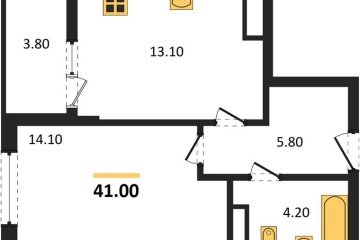 Фото №1: 1-комнатная квартира 41 м², 11/18 эт. - Краснодар, мкр. Прикубанский внутригородской округ,