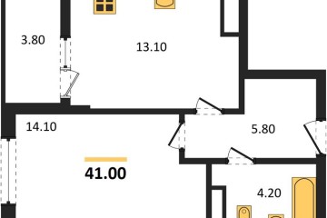 Фото №1: 1-комнатная квартира 41 м², 13/18 эт. - Краснодар, мкр. Прикубанский внутригородской округ,