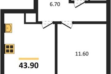 Фото №1: 1-комнатная квартира 43 м², 6/18 эт. - Краснодар, мкр. Прикубанский внутригородской округ,