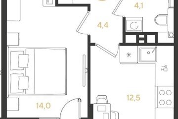 Фото №1: 1-комнатная квартира 38 м², 8/18 эт. - Краснодар, мкр. Прикубанский внутригородской округ,