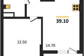 Фото №1: 1-комнатная квартира 39 м², 8/18 эт. - Краснодар, мкр. Прикубанский внутригородской округ,