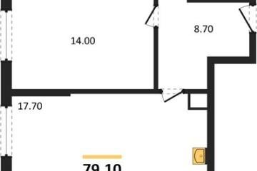 Фото №1: 2-комнатная квартира 79 м², 3/18 эт. - Краснодар, мкр. Прикубанский внутригородской округ,
