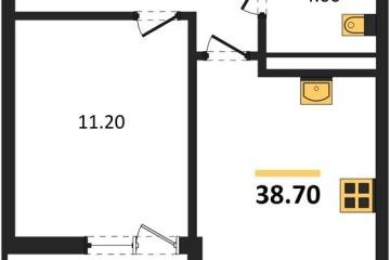 Фото №1: 1-комнатная квартира 38 м², 4/18 эт. - Краснодар, мкр. Прикубанский внутригородской округ,