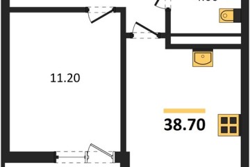 Фото №1: 1-комнатная квартира 38 м², 8/18 эт. - Краснодар, мкр. Прикубанский внутригородской округ,
