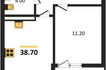 Фото №1: 1-комнатная квартира 38 м², 4/18 эт. - Краснодар, мкр. Прикубанский внутригородской округ,