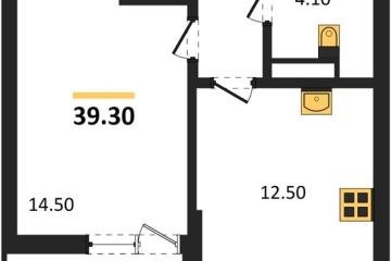 Фото №1: 1-комнатная квартира 39 м², 4/18 эт. - Краснодар, мкр. Прикубанский внутригородской округ,