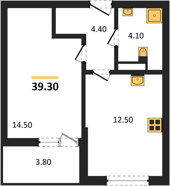 Фото №1: 1-комнатная квартира 39&nbsp;м², 4/18&nbsp;эт. - Краснодар, мкр. Прикубанский внутригородской округ