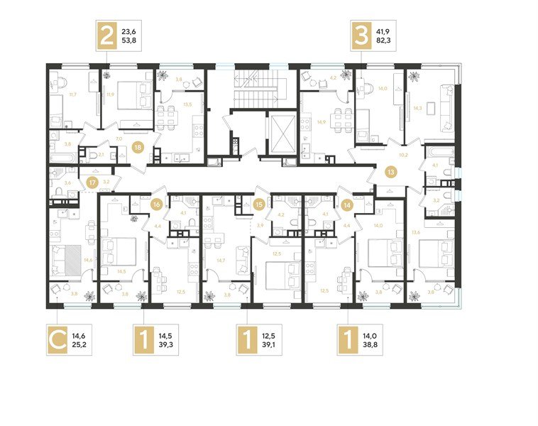 Фото №8: 2-комнатная квартира 53&nbsp;м², 8/18&nbsp;эт. - Краснодар, мкр. Прикубанский внутригородской округ