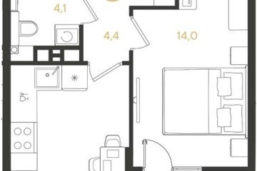 Фото №1: 1-комнатная квартира 38 м², 7/18 эт. - Краснодар, мкр. Прикубанский внутригородской округ,