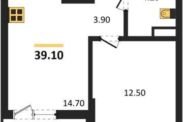 Фото №1: 1-комнатная квартира 39 м², 8/18 эт. - Краснодар, мкр. Прикубанский внутригородской округ,