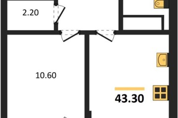 Фото №1: 1-комнатная квартира 43 м², 17/18 эт. - Краснодар, мкр. Прикубанский внутригородской округ,
