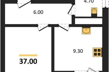 Фото №1: 1-комнатная квартира 37 м², 8/18 эт. - Краснодар, мкр. Прикубанский внутригородской округ,