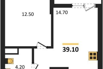 Фото №1: 1-комнатная квартира 39 м², 9/18 эт. - Краснодар, мкр. Прикубанский внутригородской округ,