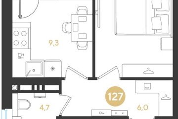 Фото №1: 1-комнатная квартира 37 м², 4/9 эт. - Краснодар, мкр. Прикубанский внутригородской округ,