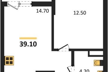 Фото №1: 1-комнатная квартира 39 м², 5/9 эт. - Краснодар, мкр. Прикубанский внутригородской округ,