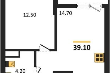 Фото №1: 1-комнатная квартира 39 м², 5/9 эт. - Краснодар, мкр. Прикубанский внутригородской округ,