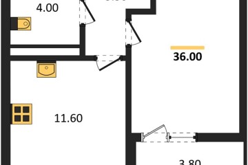 Фото №1: 1-комнатная квартира 36 м², 7/9 эт. - Краснодар, мкр. Прикубанский внутригородской округ,