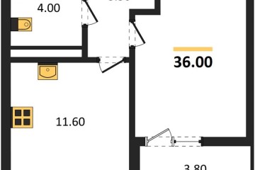 Фото №1: 1-комнатная квартира 36 м², 9/9 эт. - Краснодар, мкр. Прикубанский внутригородской округ,