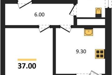 Фото №1: 1-комнатная квартира 37 м², 9/9 эт. - Краснодар, мкр. Прикубанский внутригородской округ,