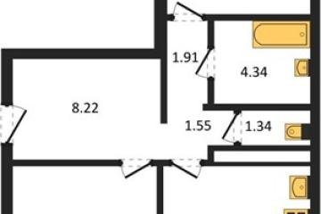 Фото №1: 2-комнатная квартира 68 м², 8/12 эт. - Майкоп,