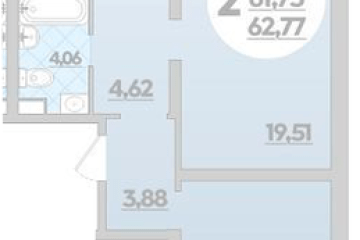 Фото №1: 2-комнатная квартира 62 м², 1/12 эт. - Майкоп,