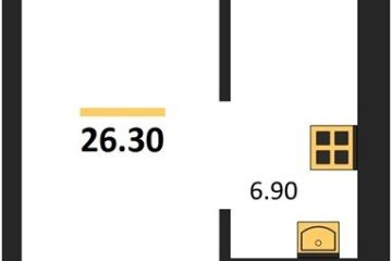 Фото №1: 1-комнатная квартира 25 м², 1/5 эт. - Новая Адыгея, мкр. жилой комплекс Дарград,