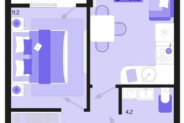 Фото №1: 1-комнатная квартира 39 м², 2/18 эт. - Краснодар, мкр. ЖК Первое Место,