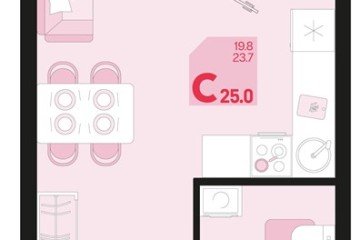 Фото №1: Студия 26 м², 2/18 эт. - Краснодар, мкр. ЖК Первое Место,