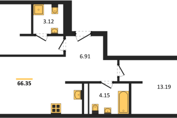 Фото №1: 2-комнатная квартира 70 м², 14/16 эт. - Краснодар, мкр. жилой квартал Патрики,