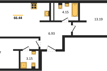 Фото №1: 2-комнатная квартира 70 м², 15/16 эт. - Краснодар, мкр. жилой квартал Патрики,