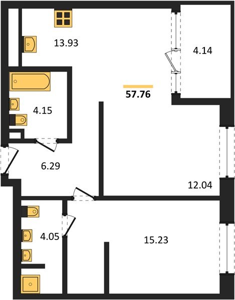 Фото №1: 2-комнатная квартира 59&nbsp;м², 10/16&nbsp;эт. - Краснодар, Карасунский внутригородской округ, Хлопчато-бумажный Комбинат, мкр. жилой квартал Патрики