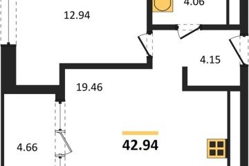 Фото №1: 1-комнатная квартира 45 м², 11/16 эт. - Краснодар, мкр. жилой квартал Патрики,