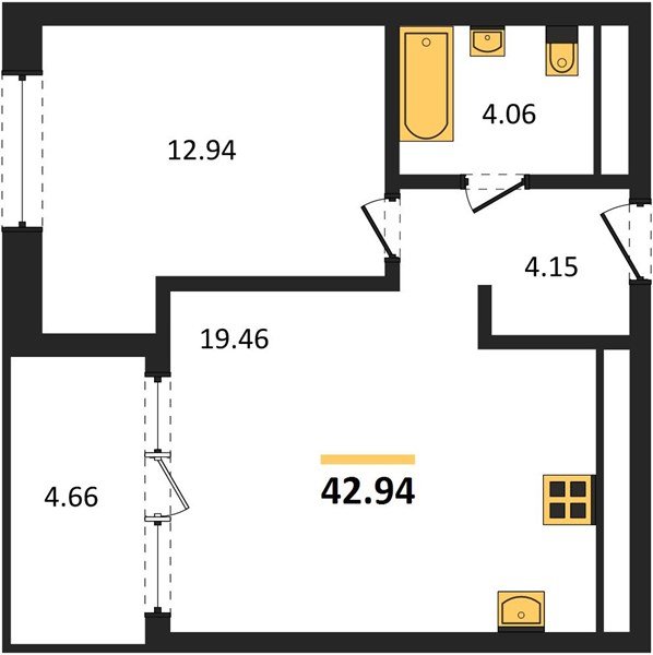 Фото №1: 1-комнатная квартира 45&nbsp;м², 11/16&nbsp;эт. - Краснодар, Карасунский внутригородской округ, Хлопчато-бумажный Комбинат, мкр. жилой квартал Патрики