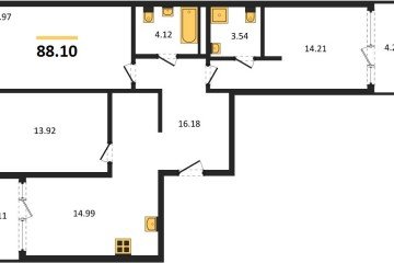 Фото №1: 3-комнатная квартира 92 м², 10/16 эт. - Краснодар, мкр. жилой квартал Патрики,