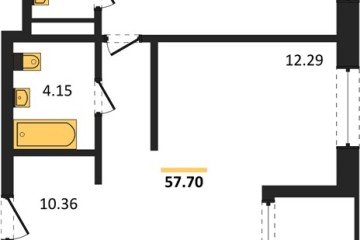Фото №1: 2-комнатная квартира 59 м², 12/16 эт. - Краснодар, мкр. жилой квартал Патрики,