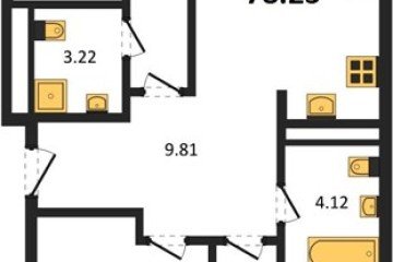 Фото №1: 3-комнатная квартира 80 м², 14/16 эт. - Краснодар, мкр. жилой квартал Патрики,