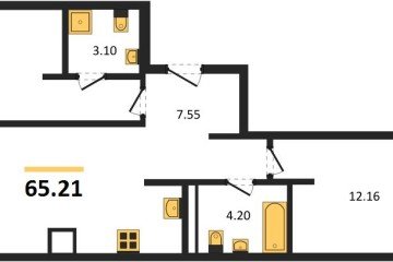 Фото №1: 2-комнатная квартира 69 м², 15/16 эт. - Краснодар, мкр. жилой квартал Патрики,