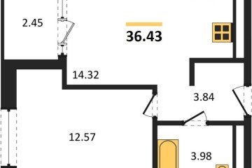 Фото №1: 1-комнатная квартира 38 м², 15/16 эт. - Краснодар, мкр. жилой квартал Патрики,