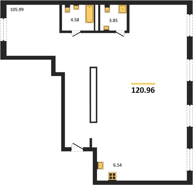Фото №1: 1-комнатная квартира 120&nbsp;м², 16/16&nbsp;эт. - Краснодар, Карасунский внутригородской округ, Хлопчато-бумажный Комбинат, мкр. жилой квартал Патрики