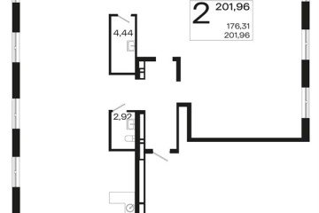 Фото №1: 1-комнатная квартира 201 м², 16/16 эт. - Краснодар, мкр. жилой квартал Патрики,