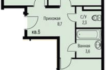 Фото №1: 2-комнатная квартира 64 м², 2/3 эт. - Берёзовый, мкр. жилой комплекс Нова Вита, ул. имени А.Н. Лодыгина, 6к3