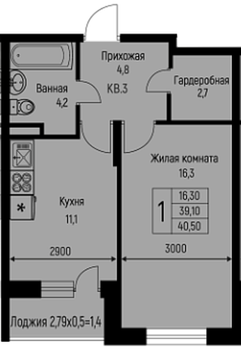 Фото №1: 1-комнатная квартира 40&nbsp;м², 1/3&nbsp;эт. - Берёзовый, Прикубанский внутригородской округ, Прогресс, жилой комплекс Прогресс, мкр. жилой комплекс Нова Вита, ул. имени А.Н. Лодыгина, 6лит7
