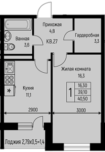 Фото №1: 1-комнатная квартира 40&nbsp;м², 3/3&nbsp;эт. - Берёзовый, Прикубанский внутригородской округ, Прогресс, жилой комплекс Прогресс, мкр. жилой комплекс Нова Вита, ул. имени А.Н. Лодыгина, 6лит7