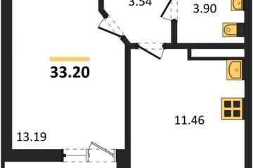 Фото №1: 1-комнатная квартира 33&nbsp;м², 7/18&nbsp;эт. - Краснодар, мкр. ЖК Архитектор, 