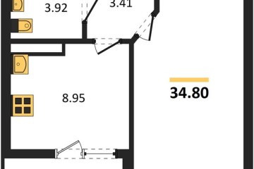 Фото №1: 1-комнатная квартира 34&nbsp;м², 14/18&nbsp;эт. - Краснодар, мкр. ЖК Архитектор, 