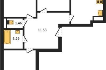 Фото №1: 3-комнатная квартира 78&nbsp;м², 6/18&nbsp;эт. - Краснодар, мкр. ЖК Архитектор, 